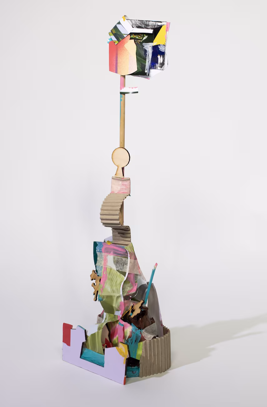 Your Place and Mine. (2024) Mixed media on reclaimed banana crate. 50 x 30 x 25 cm  